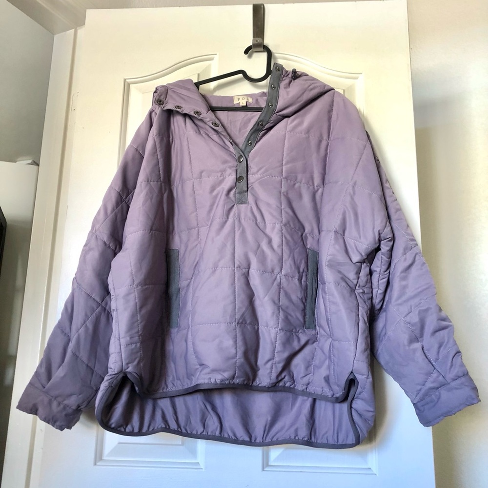 NWT Quilted Pullover Jacket - Lavender